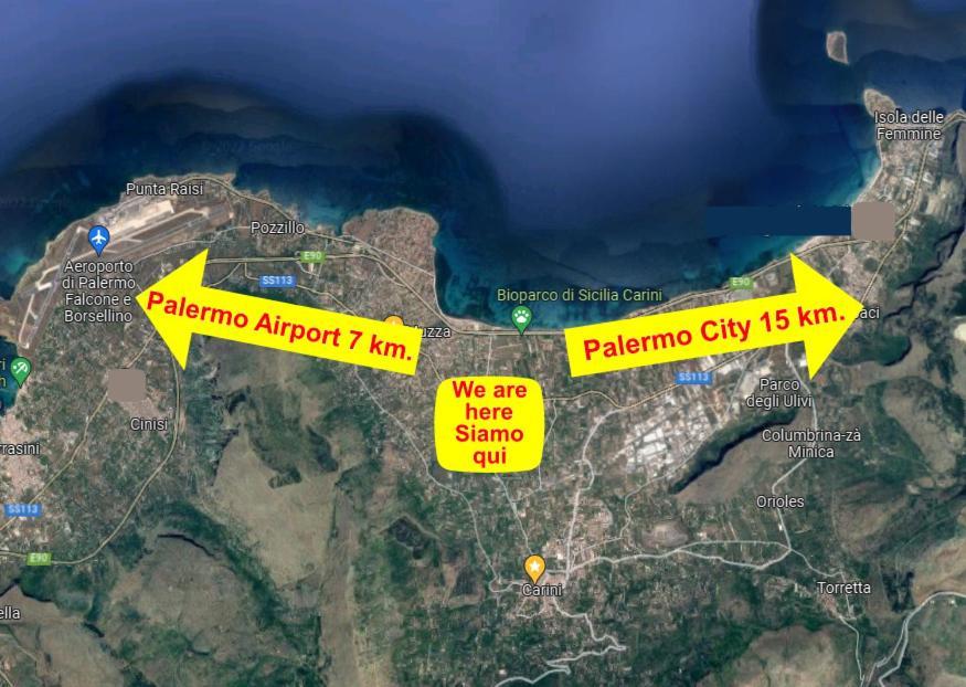 Airport Home & Bringo Car Rental Carini Zewnętrze zdjęcie